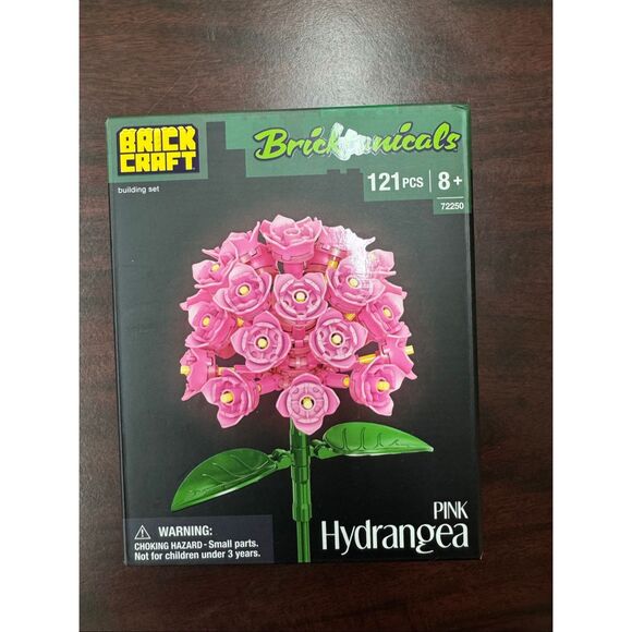 Brick Craft Other - NWT Brick Craft Pink Hydrangea Flower Build- 121 Pieces
